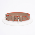 Collar cuero vegano | Taupe ember
